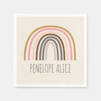 Dessin minimaliste Boho arc-en-ciel personnalisé