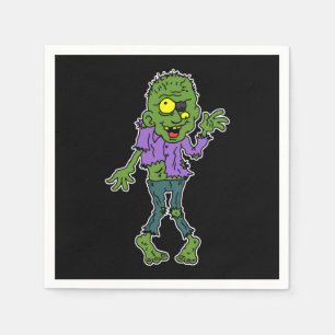 Serviette En Papier Dessin Zombie Halloween Party