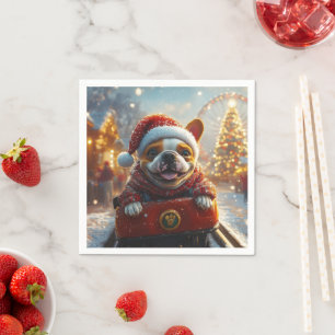 Serviette En Papier Dessous de verre à rouleaux pour chien Bull Terrie