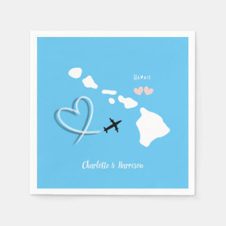 Serviette En Papier Destination Mariage Hawaii