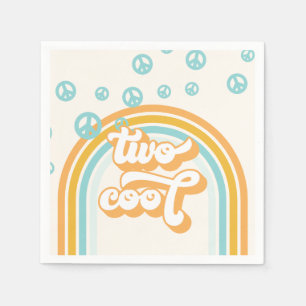 Serviette En Papier DEUX Cool Retro Boy 2E Anniversaire