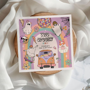Serviette En Papier Deux fêtes d'anniversaire rétro amusantes et effra