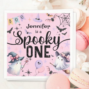 Serviette En Papier Deux fille d'anniversaire Halloween effrayant