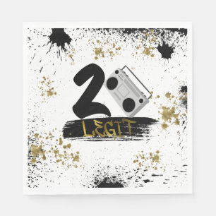 Serviette En Papier Deux Legs pour quitter l'anniversaire