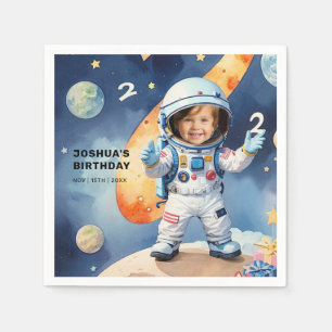 Serviette En Papier Deux lune fête d'anniversaire 2