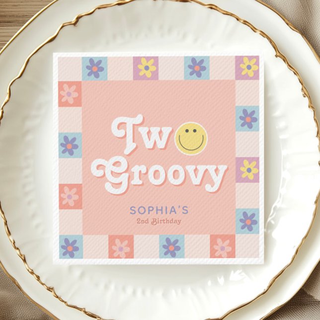 Serviette En Papier Deux mignons Boho Super 2e anniversaire (Créateur téléchargé)