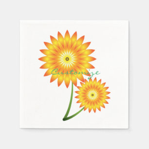 Serviette En Papier Deux Plantes de tournesol Thunder_Cove