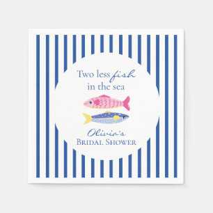 Serviette En Papier Deux poissons de moins dans la mer Fête de mariage