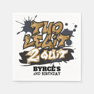Serviette En Papier Deux serviettes Legto Quit Anniversaire