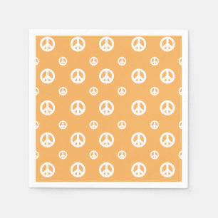 Serviette En Papier Deux Super Retro Boy signe de paix anniversaire Pa