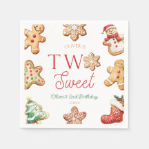 Deux Sweet Gingerbread Cookie 2ème Anniversaire