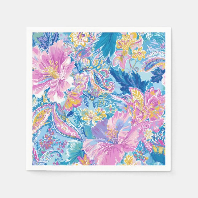 Serviette En Papier Devina Lily - Anenome Collette Party Plates (Devant)
