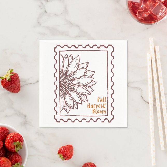 Serviette En Papier Devis d'automne (En situation)