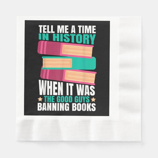 Serviette En Papier Devis Livres Interdits (Devant)