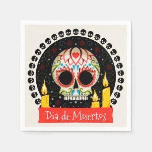 Serviette En Papier Dia De Muertos