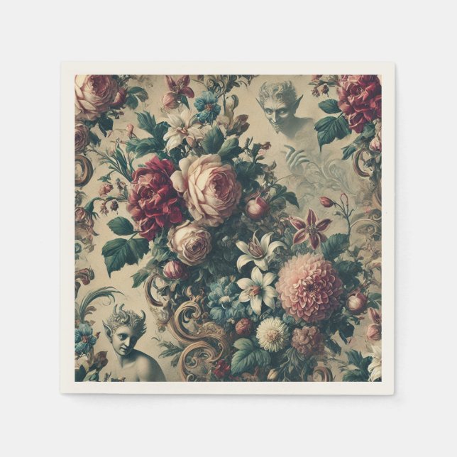 Serviette En Papier Diables de Dandy - Gothique victorien (Devant)