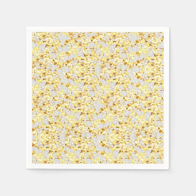 SERVIETTE EN PAPIER DIAMANTS (Devant)