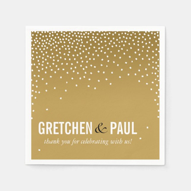 Serviette En Papier Diamants dans le Sky Cocktail Party | sable (Devant)