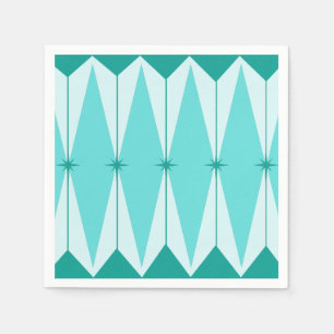 Serviette En Papier Diamants géométriques et Starburts Papier serviett