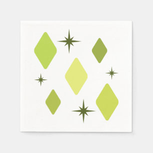 Serviette En Papier Diamants moyens minimaux Charteuse