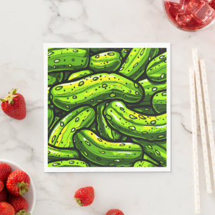 Serviette En Papier Dill Pickle,