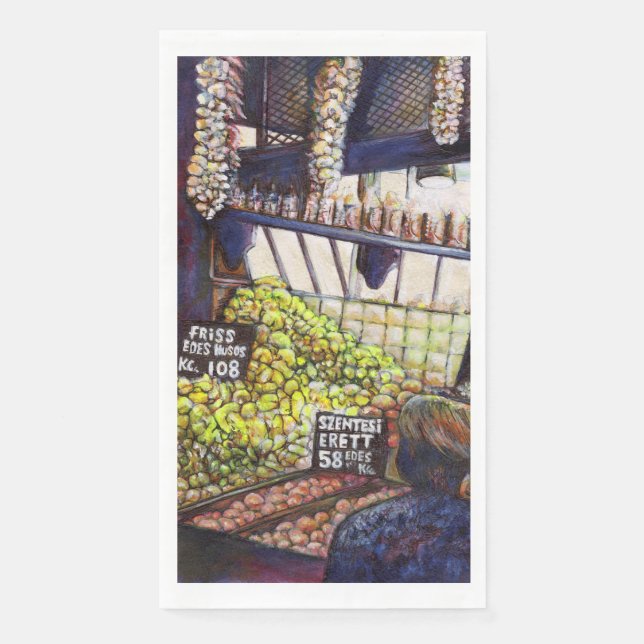 Serviette En Papier Dimensions de curiosité (Devant)