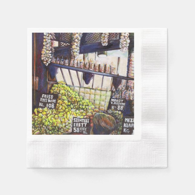 Serviette En Papier Dimensions de curiosité (Devant)