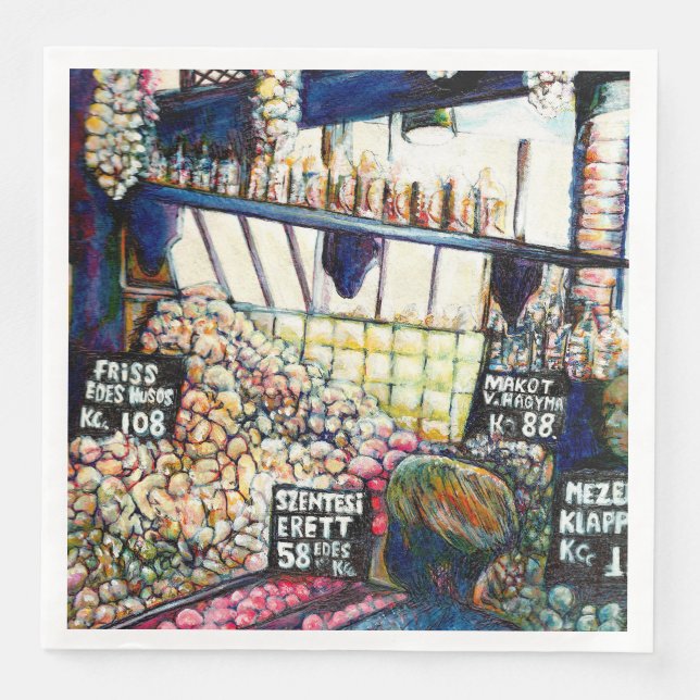 Serviette En Papier Dimensions de curiosité (Devant)