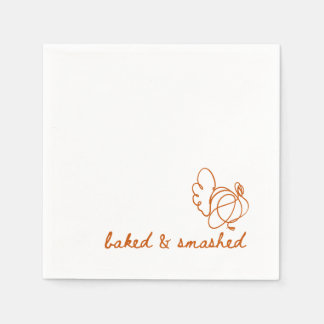 Serviette En Papier dinde cuite au four et cassée