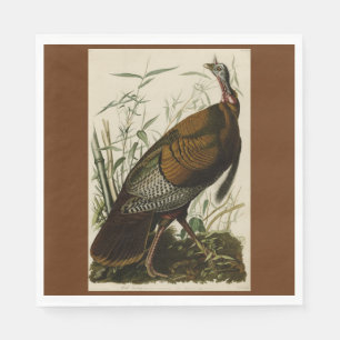 Serviette En Papier Dinde sauvage de Thanksgiving John James Audubon