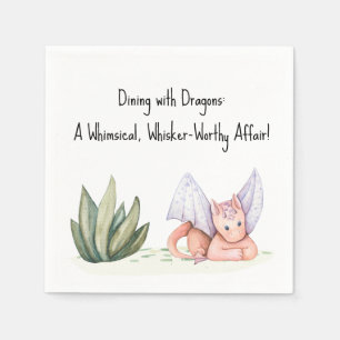 Serviette En Papier Diner avec Dragons : Affaire Whimsical ! Baby show