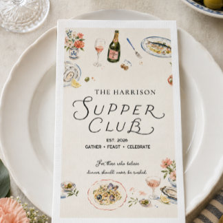 Serviette En Papier Dîner de Club de Repas Fantaisiste