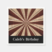 Dîner de fête du Carnaval vintage Cocktails Napkin