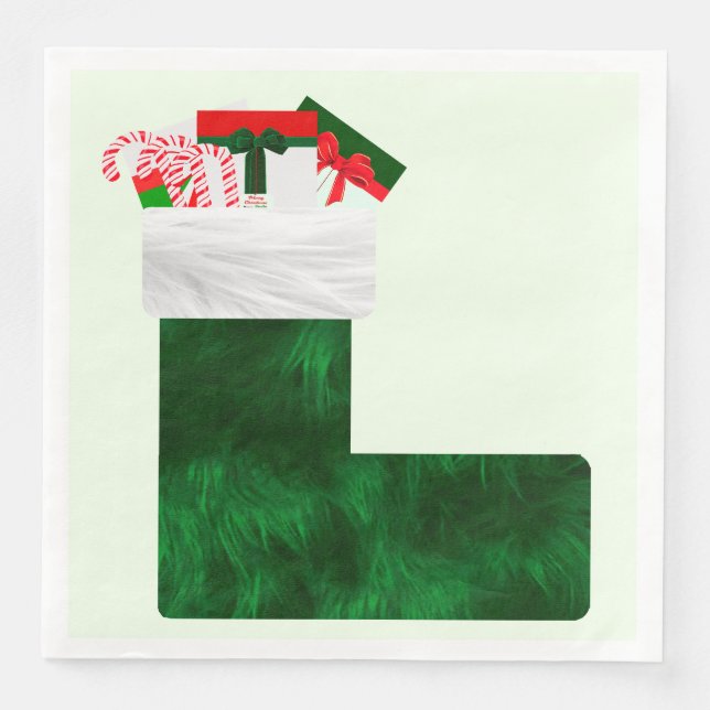 Serviette En Papier Dîner de Noël serviettes (Devant)