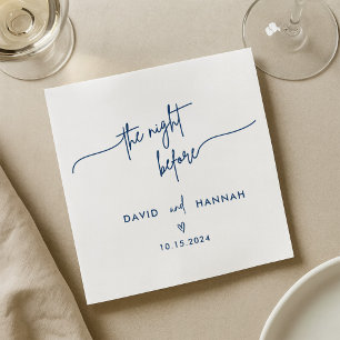 Serviette En Papier Dîner De Répétition De La Marine La Nuit Avant Le