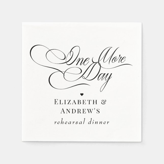 Serviette En Papier Dîner de répétition de mariage (Devant)