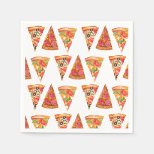 Serviette En Papier Dîner de répétition de mariage et de pizza Love an