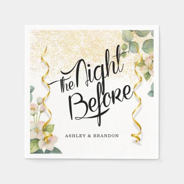 Serviette En Papier Dîner de répétition Eucalyptus serviettes (Devant)