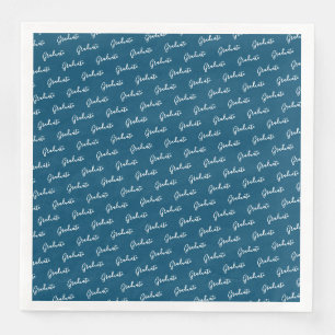 Serviette En Papier Dîner de troisième cycle Napkin Turquoise - HAMbyW