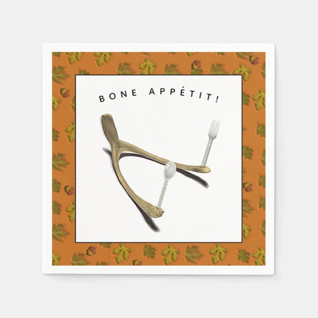 Serviette En Papier Dîner en papier d'action de grâces créative servie (Devant)