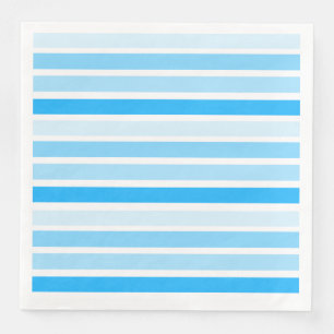 Serviette En Papier Dîner en papier rayé bleu serviettes