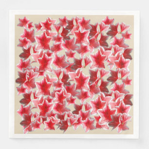 Serviette En Papier Dîner en papier rose Fleurs serviettes
