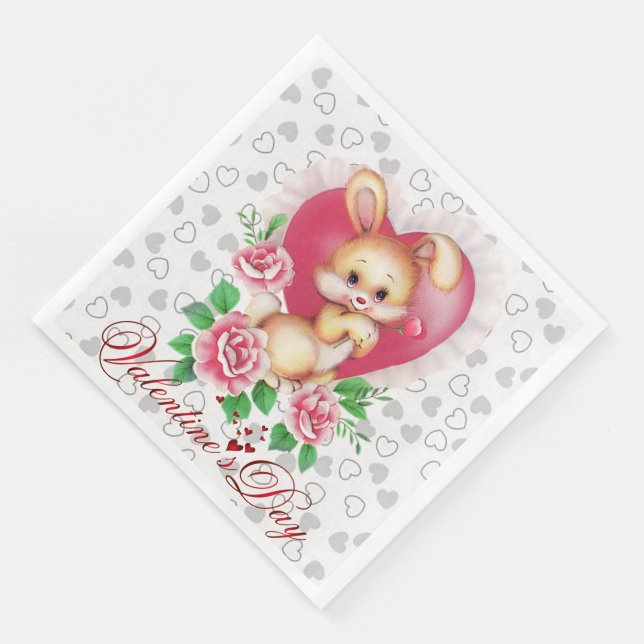 Serviette En Papier Dîner en papier Vintage moderne (Coin)