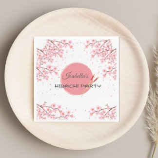 Serviette En Papier Dîner japonais Hibachi fête d'anniversaire