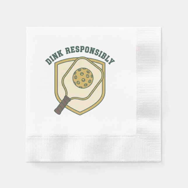 Serviette En Papier  Dink de manière responsable (Devant)