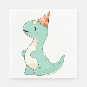 Serviette En Papier Dino Mite de bébé ! Anniversaire de Cute Dinosaur