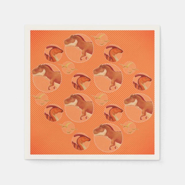 Serviette En Papier Dino Napkins (Devant)