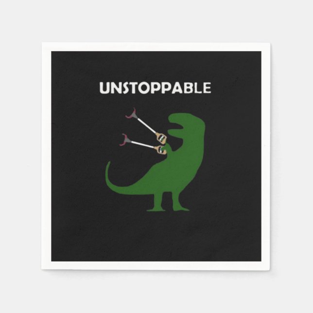 Serviette En Papier Dino non stoppable (Devant)