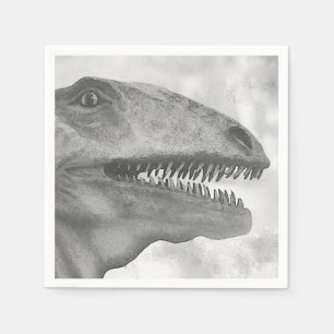 Serviette En Papier Dinosaur effrayant