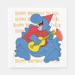 Serviette En Papier Dinosaur fête d'anniversaire